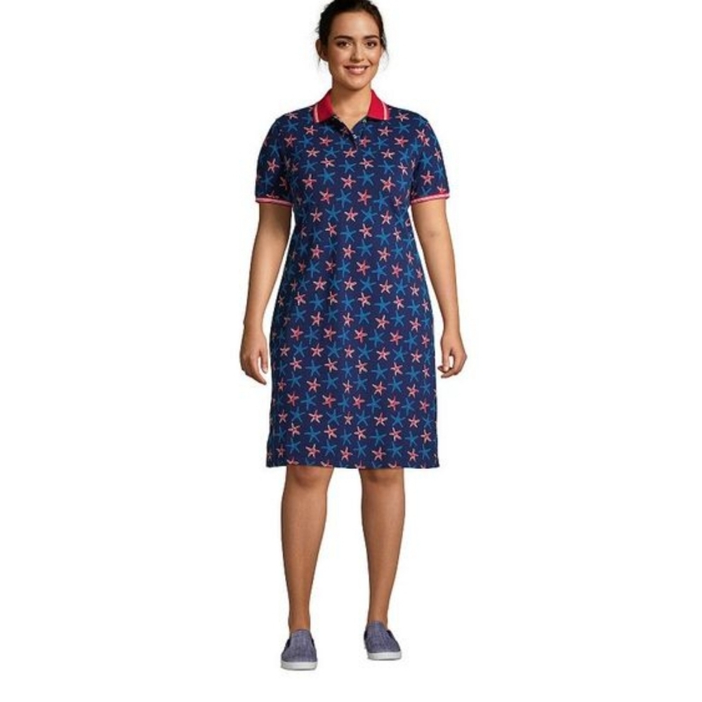 Ladies Lands End polo shirt dress